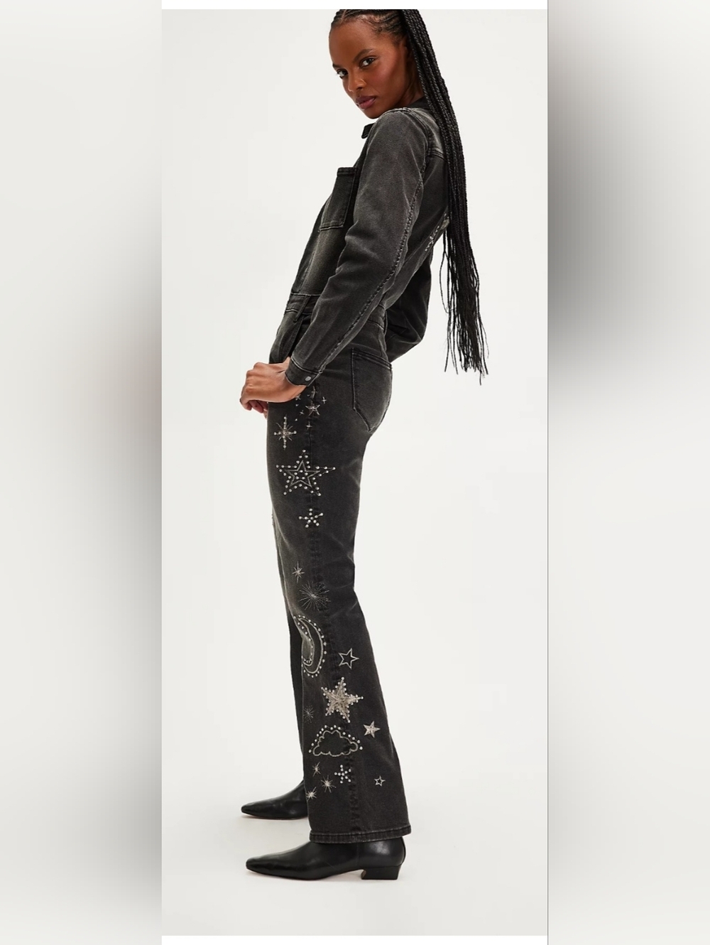 NWT Free People X Driftwood Celestial Jumpsuit Size Small $228 Retail!!